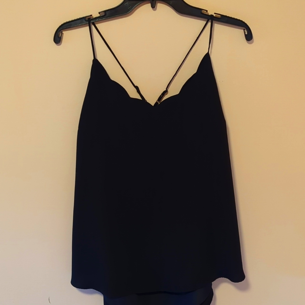 J crew scallop neck tank top